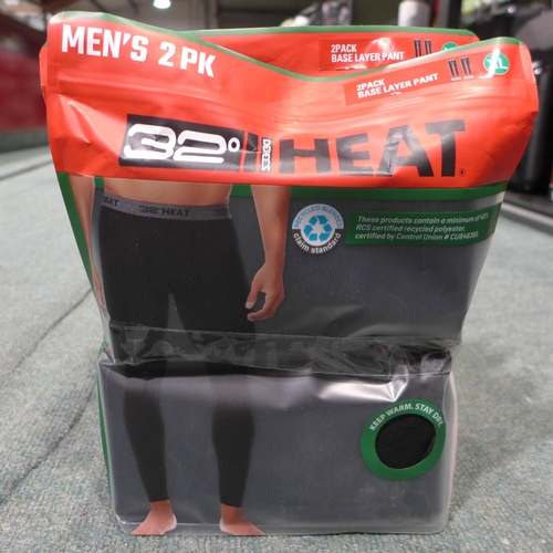 3331 - Five men's two-packs of 32 Degrees heat-base layer pants - size XL * This lot is subject to VAT