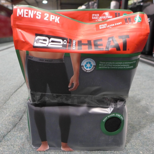 3332 - Five men's two-packs of 32 Degrees heat-base layer pants - size XL * This lot is subject to VAT