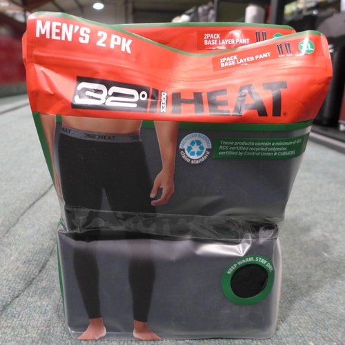 3334 - Five men's two-packs of 32 Degrees heat-base layer pants - size XL * This lot is subject to VAT