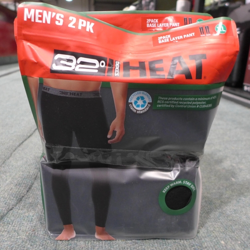 3338 - Five men's two-packs of 32 Degrees heat-base layer pants - size XL * This lot is subject to VAT