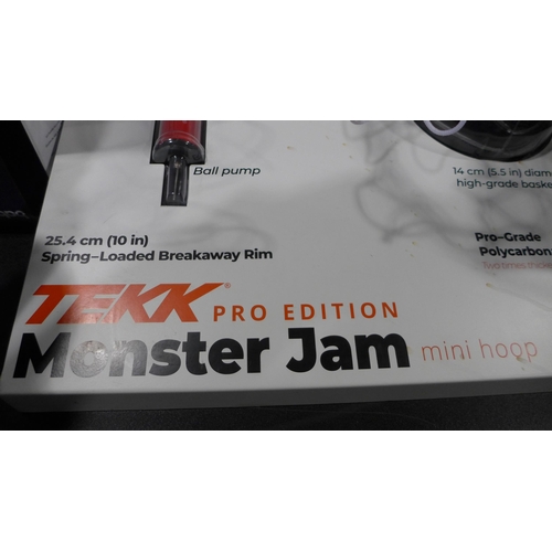 3348 - Tekk Basketball Display Monster Jam Mini Hoop (312-243) * This lot is subject to VAT