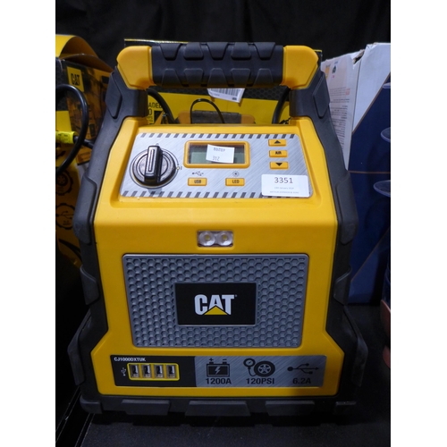 3351 - CAT 1200 Amp Jump Starter (model:- CJ1000DXT) (312-244) * This lot is subject to VAT