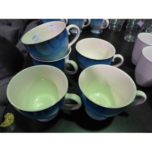 3403 - 5 Kitchen Craft Footed Bone China Mugs (312-199) * This lot is subject to VAT