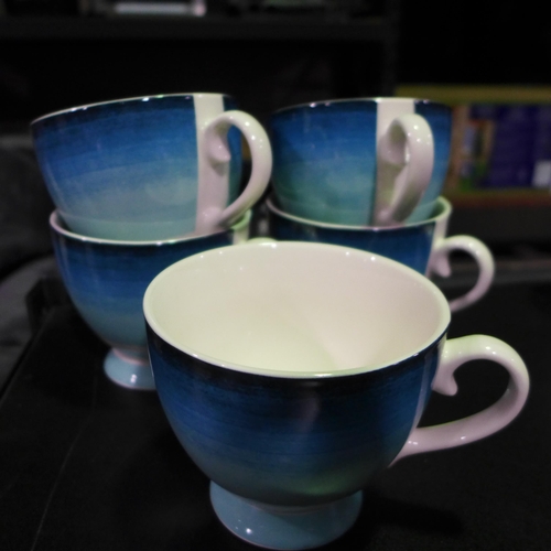 3404 - 5 Kitchen Craft Footed Bone China Mugs (312-198) * This lot is subject to VAT