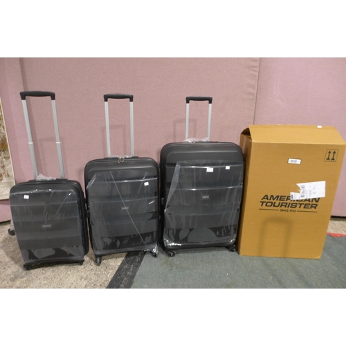 3410 - American Tourister Bon Air Three Piece Luggage Set (Carry On/Medium/Large), original RRP £120.83 + V... 