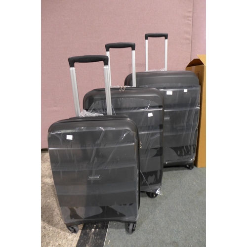 3410 - American Tourister Bon Air Three Piece Luggage Set (Carry On/Medium/Large), original RRP £120.83 + V... 