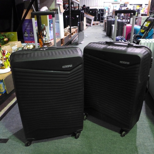 3416 - 2 American Tourister Jetdriver Large 79Cm  4 wheel spinner Cases - Damaged Zip (311-441,442)    * Th... 