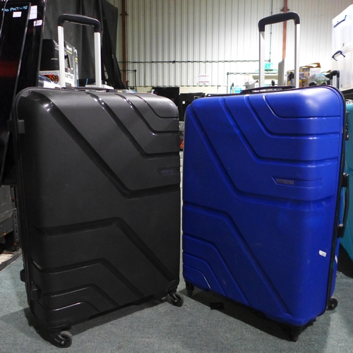 3426 - 2 American Tourister Jetdriver Large 79cm 4 Wheel Spinner Hardside Cases - Damaged Zip (312-192,193)... 