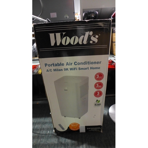 3434 - Woods Air Conditioner With Remote, original RRP £249.99 + VAT (312-117) * This lot is subject to VAT