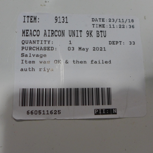 3437 - Meaco Aircon Unit With Remote (9K BTU), original RRP £324.99 + VAT (312-53) * This lot is subject to... 