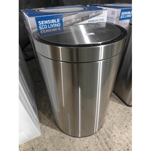 3445 - 47ltr Stainless Steel Semi-Round Eko Bin (312-323) * This lot is subject to VAT