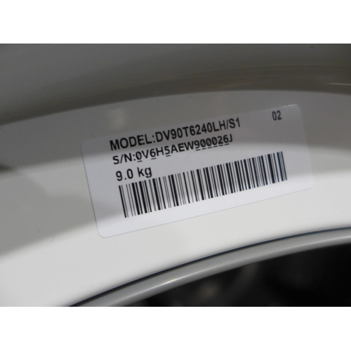 3446 - Samsung 9kg White Tumble Dryer (model:- DV90T6240LH/S1), original RRP £569.99 + VAT (312-247) * This... 