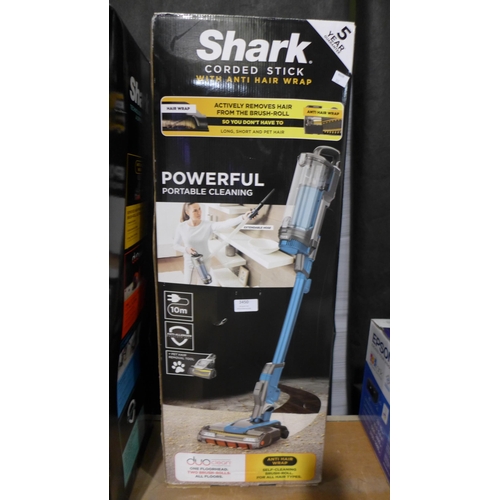 3450 - Shark Corded Stick Vacuum Cleaner (model:- HZ400UKT), original RRP £149.99 + VAT (312-63) * This lot... 