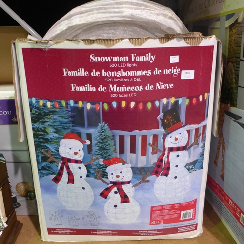 3468 - Snowman Family, Original RRP £199.99 + vat         (311-438)    * This lot is subject to vat