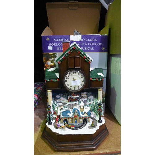 3469 - Festive Cuckoo Clock (311-439)    * This lot is subject to vat