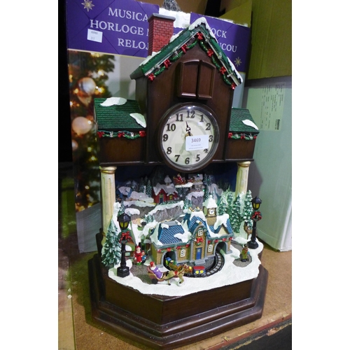 3469 - Festive Cuckoo Clock (311-439)    * This lot is subject to vat