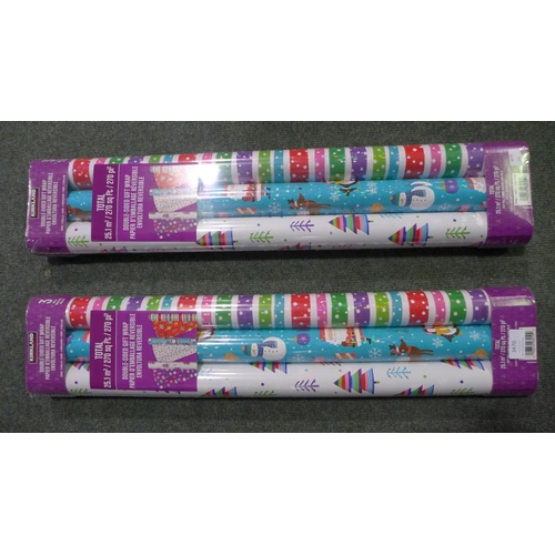 3470 - Kirkland Signature Traditional Trio Packs wrapping paper (312-177) * This lot is subject to VAT