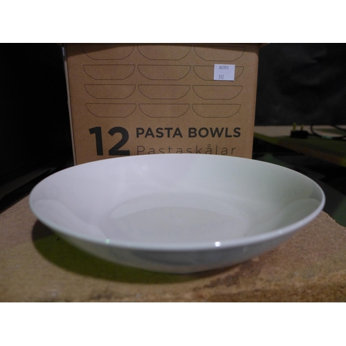 3483 - E/D Pasta Bowls (20cm) (312-337) * This lot is subject to VAT