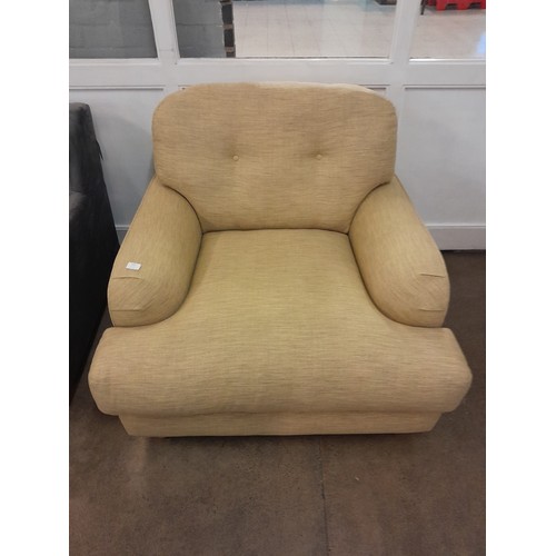 1331 - A Dijon flecked fabric upholstered oversized armchair