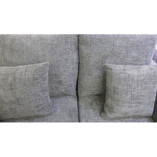 1373 - A Shada Hopsack green upholstered two seater sofa RRP £849