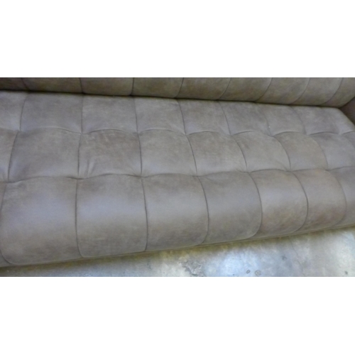 1407 - A Grace dragonstone leather 3.5 seater sofa * This lot is subject to VAT, RRP £3169