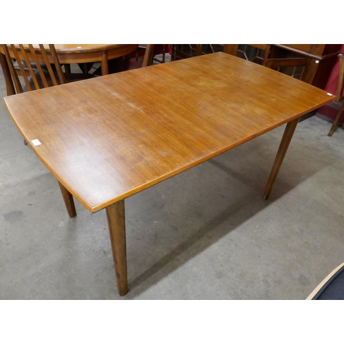 5 - A teak rectangular dining table