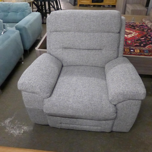 1425 - A grey hopsack reclining chair