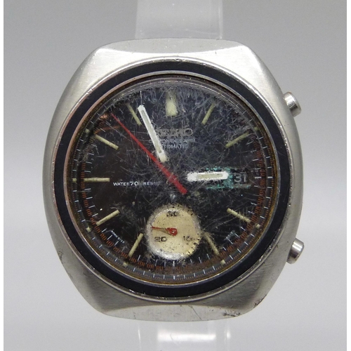 1002 - A gentleman's Seiko chronograph automatic wristwatch, 6139-8001