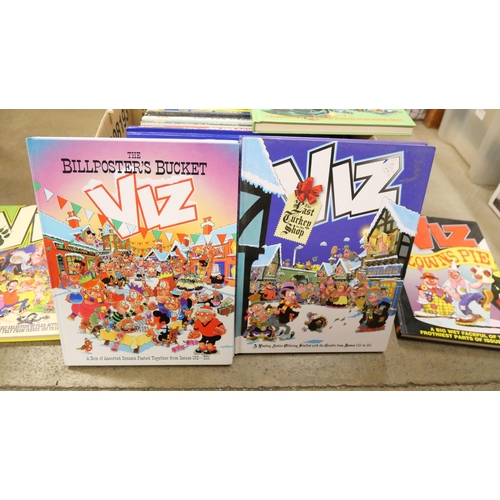 1051 - A box of Viz annuals and Christmas Specials, 18 in total **PLEASE NOTE THIS LOT IS NOT ELIGIBLE FOR ... 