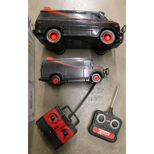 1069 - A collection of A-Team collectables including two remote control vehicles, DVDs, etc. **PLEASE NOTE ... 