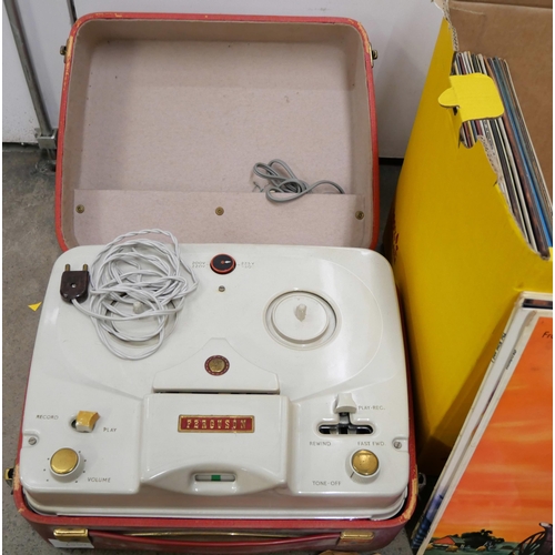 1096 - A Ferguson record player and a collection of records **PLEASE NOTE THIS LOT IS NOT ELIGIBLE FOR POST... 