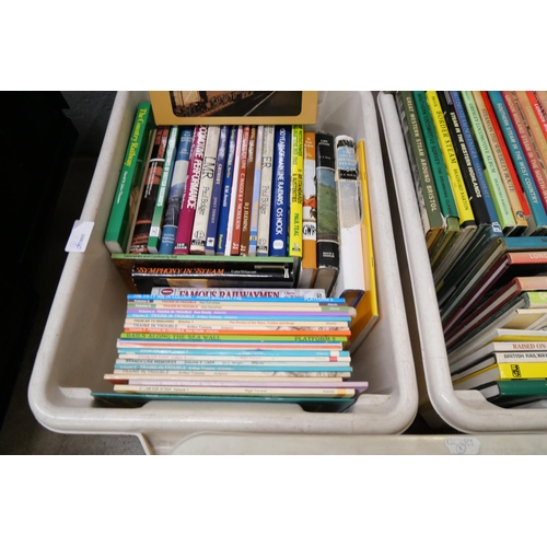 1107 - Three boxes of approximately 120 railway books, brochures, etc. **PLEASE NOTE THIS LOT IS NOT ELIGIB... 