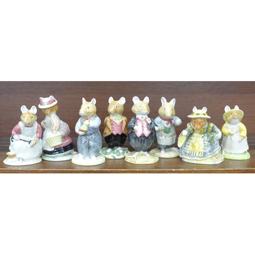 627 - Eight Royal Doulton Brambly Hedge character figures