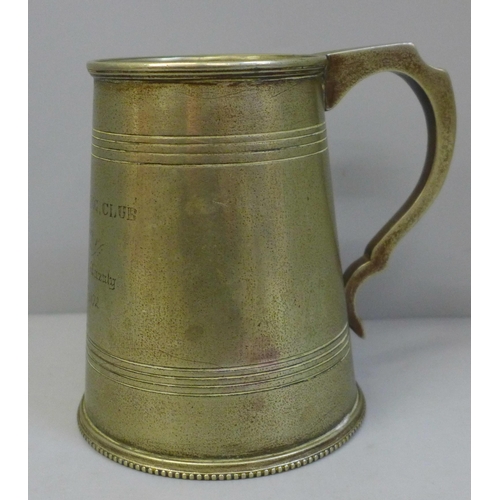 653 - An Albion Rowing Club tankard, May 2nd 1872, Trial Tour