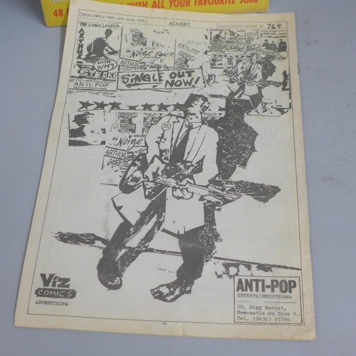 667 - A copy (reprint) of first Viz comic, The Bumper Monster Christmas Special and issue no. 55