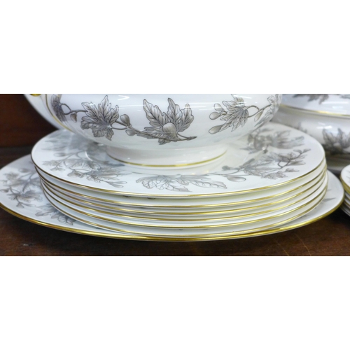 694 - Wedgwood Ashford dinnerwares, two oval serving plates, two vegetable dishes and covers and dinner pl... 