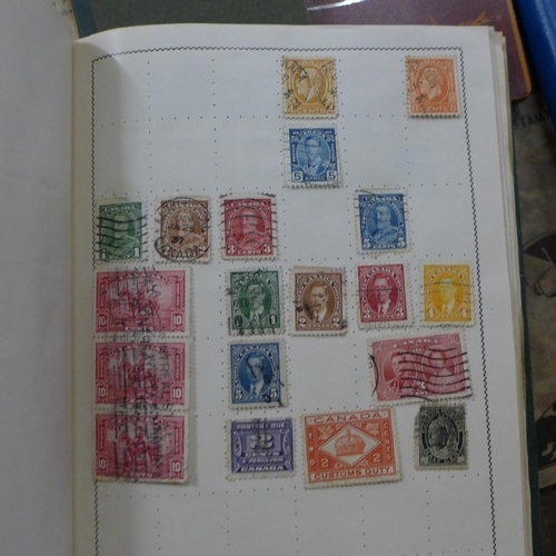 725 - World stamps; typical three generation family stamp collection housed in several albums including tw... 