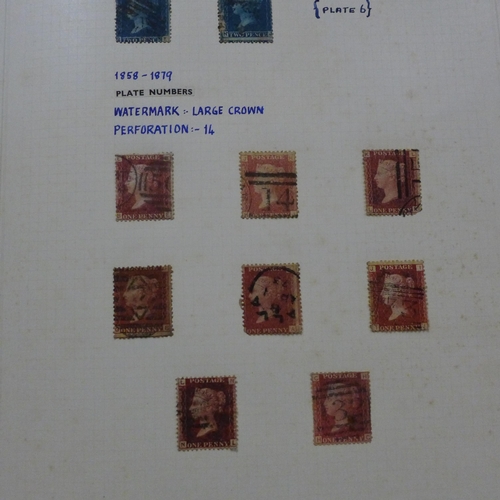 725 - World stamps; typical three generation family stamp collection housed in several albums including tw... 