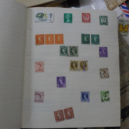 725 - World stamps; typical three generation family stamp collection housed in several albums including tw... 