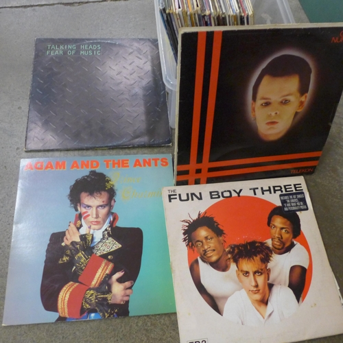 726 - Forty-five 1980s New Wave and pop LP records