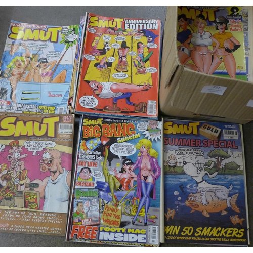 727 - A collection of Smut The Alternative Comic from 1990s/2000s including early issues, plus Twisted com... 