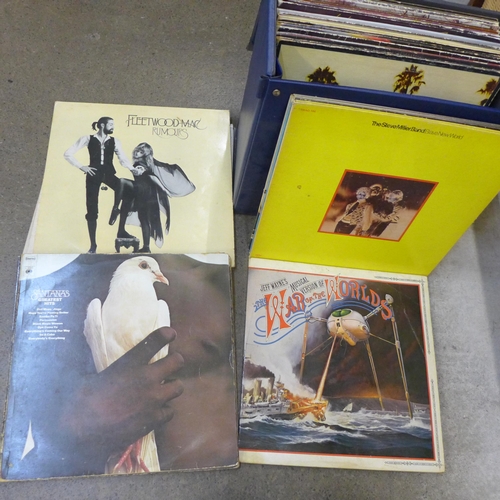 750 - A case of approximately 30 soft rock LP records including Fleetwood Mac, Neil Young, Bruce Springste... 