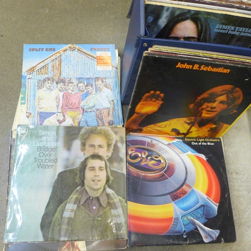 750 - A case of approximately 30 soft rock LP records including Fleetwood Mac, Neil Young, Bruce Springste... 