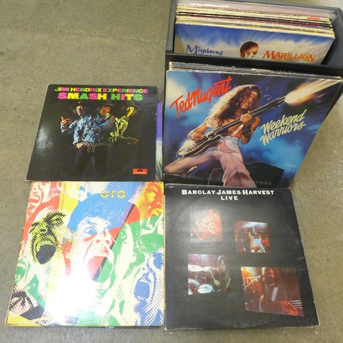 753 - A case of approximately 30 heavy rock LP records, Led Zeppelin, Cream, Taste, Pink Floyd, Free, The ... 