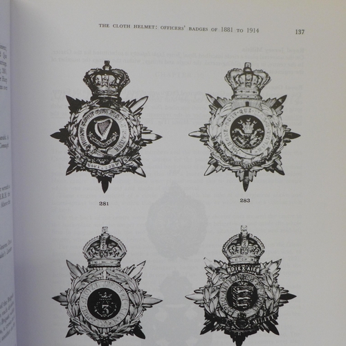 766 - Two military collectors books, Head-dress Badges of The British Army, vol 1 and 2