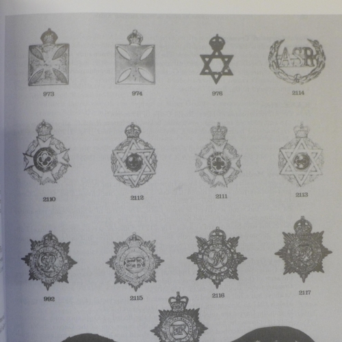 766 - Two military collectors books, Head-dress Badges of The British Army, vol 1 and 2