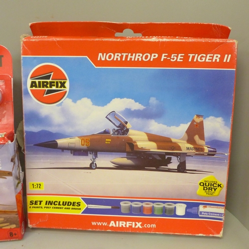 768 - Six Airfix military aircraft model aircraft kits