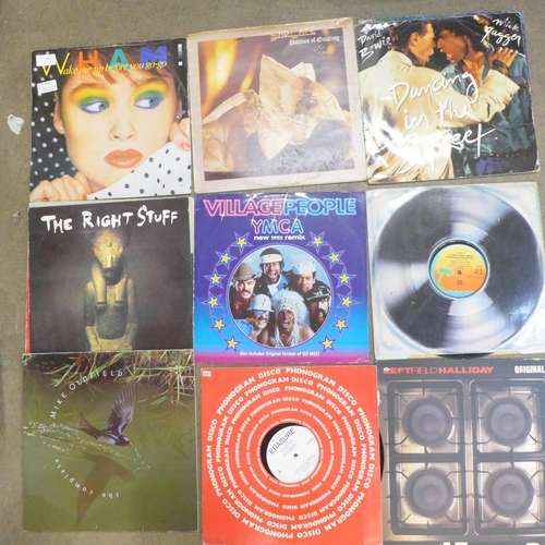 774 - A collection of LP records and 12