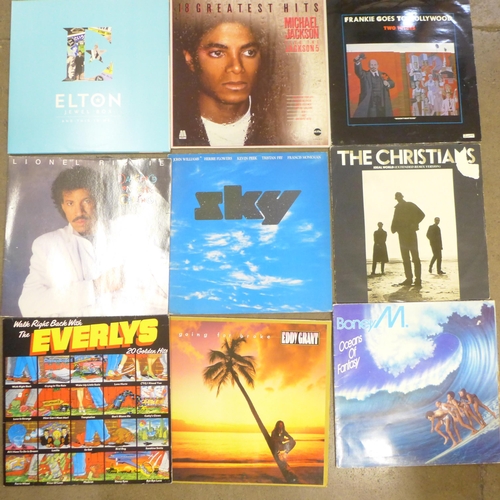 788 - A collection of LP records and 12