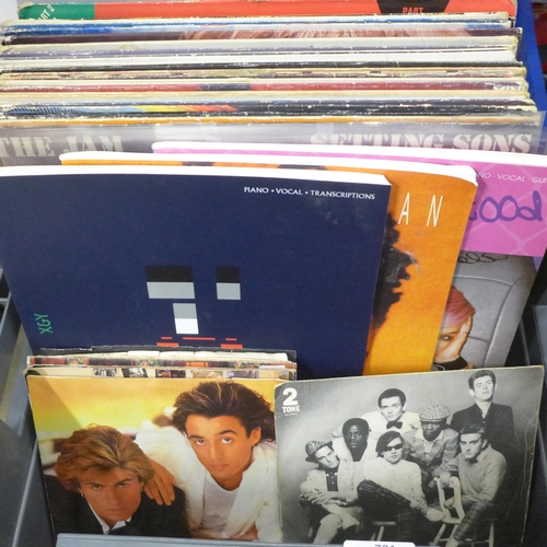 791 - Twenty rock and pop LP records and ten 7